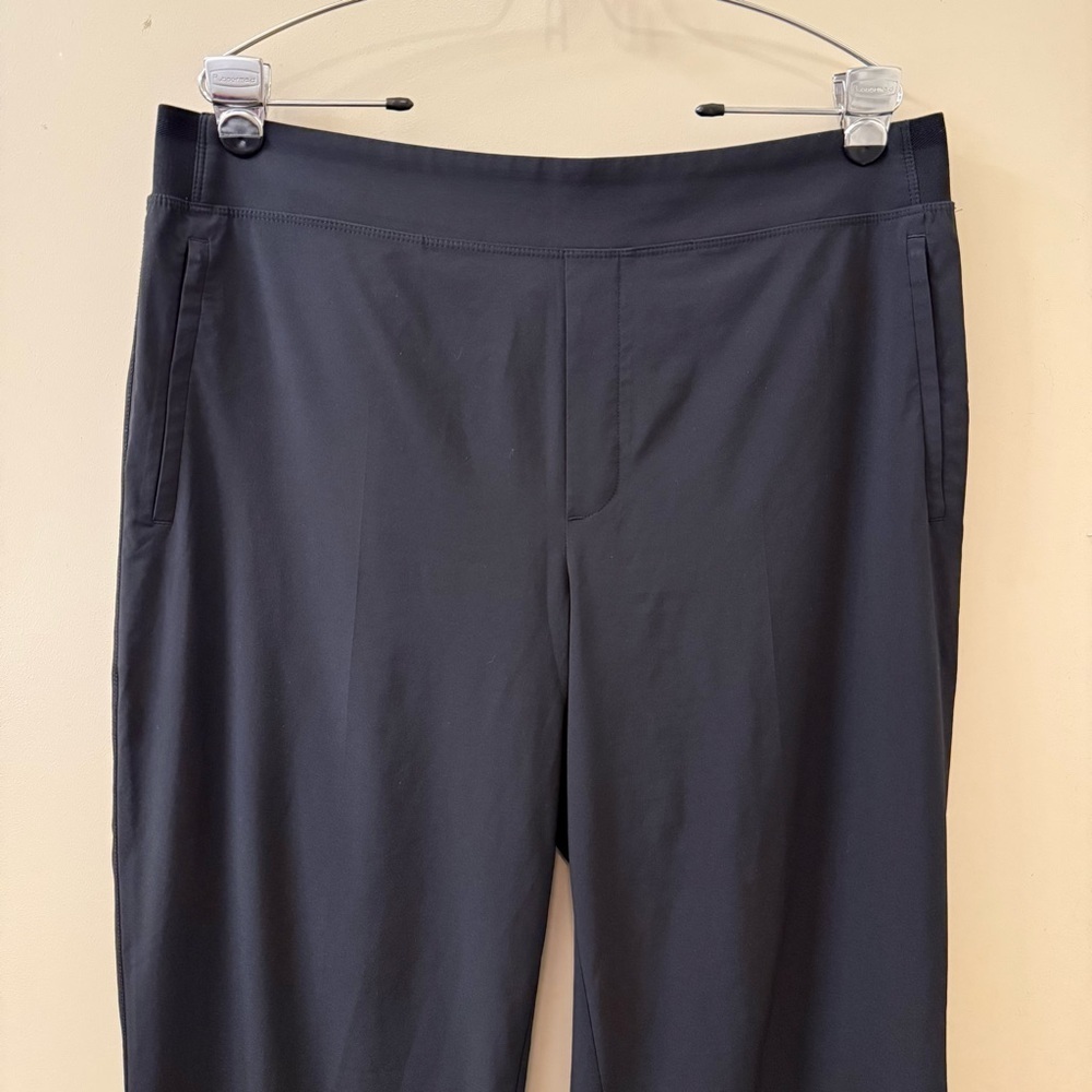 Athleta Brooklyn Heights High Rise Wide leg Trouser Pants plus size 16 black - Picture 7 of 13